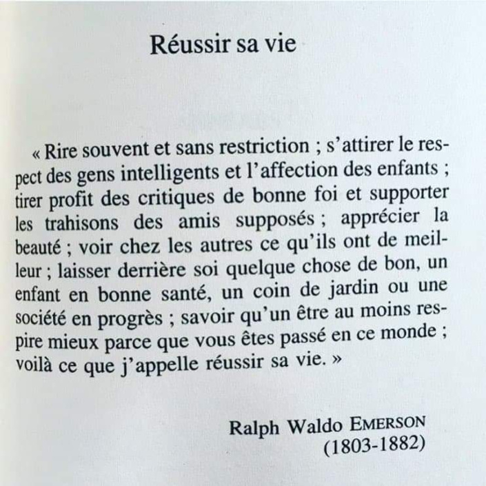 Citation : Ralph Waldo Emerson, essayiste, philosophe et poète américain