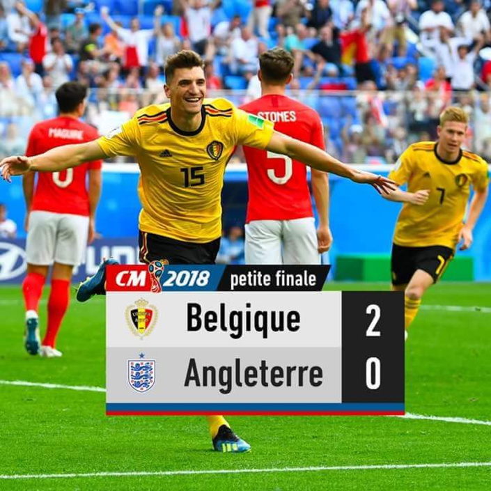 La Belgique s'offre la 3e place du Mondial face à l'Angleterre.