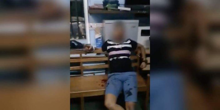[Vidéo] Brutalité policière alléguée :Un homme menotté et le visage ensanglanté à la station de police de Terre rouge.