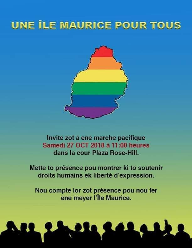  LGBT :Une marche pacifique organisée le 27 octobre à Rose-Hill