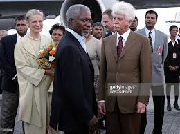 Souvenir en images de Kofi Annan à l'île Maurice en janvier 2005