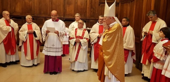 Le Cardinal Piat a pris possession de « sa paroisse » Sainte-Thérèse d’Avila à Rome