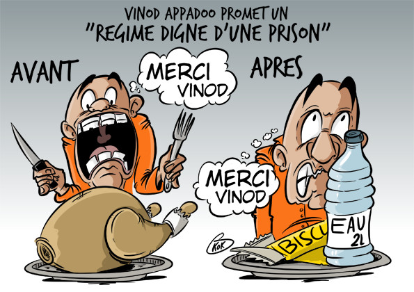 [KOK] Le dessin du jour : "Régime digne d'une prison"
