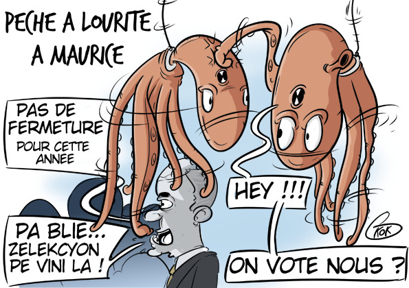 Pas de fermeture de la pêche aux poulpes à Maurice en raison des élections !