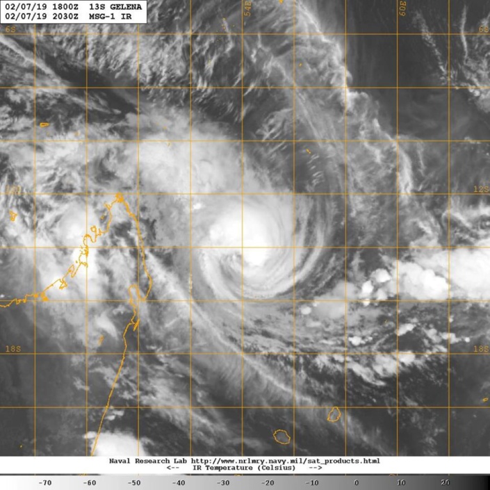 GELENA : un avertissement de cyclone de classe 1 en vigueur à Maurice