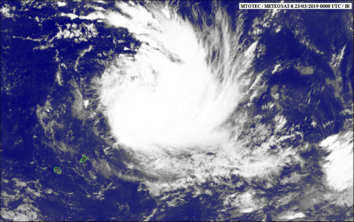 Forte tempête tropicale Joaninha, alerte 1 en vigueur à Rodrigues
