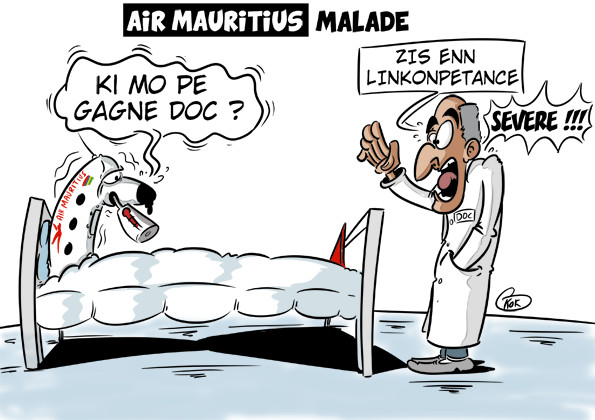 [KOK] Le dessin du jour : Air Mauritius malade