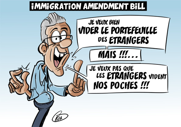 [KOK] Le dessin du jour : Immigration Amendment Bill