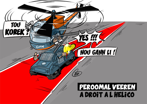 [KOK] Le dessin du jour : Peroomal Veeren a droit à l’hélico