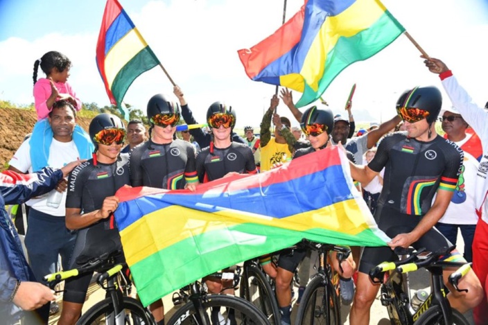 JIOI 2019-Cyclisme : Maurice gagne le contre-la-montre par équipe
