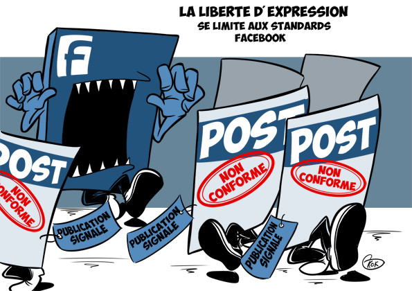 [KOK] Le dessin du jour : La liberté d'expression se limite aux standards de Facebook