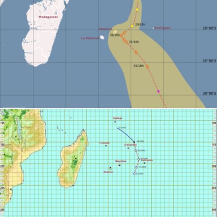 Future Calvinia : Prévisions différentes entre la station météo de Vacoas et le CMRS de La Réunion