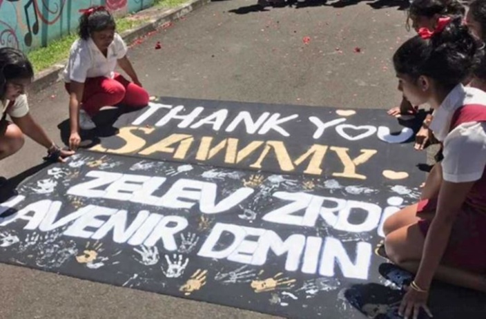 L'image du jour : "Thank You Sawmy"