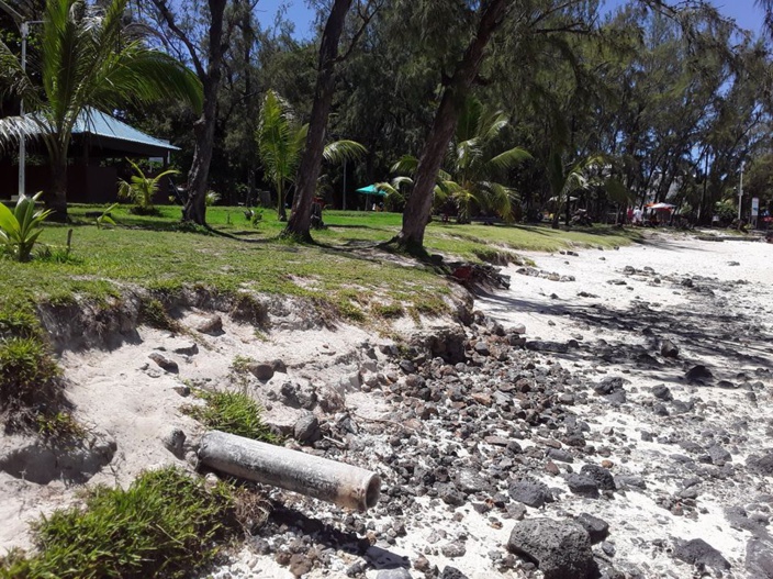 Parc marin de Blue Bay : La Beach Authority affirme que c'est un vieux tuyau qui n'est plus utilisé