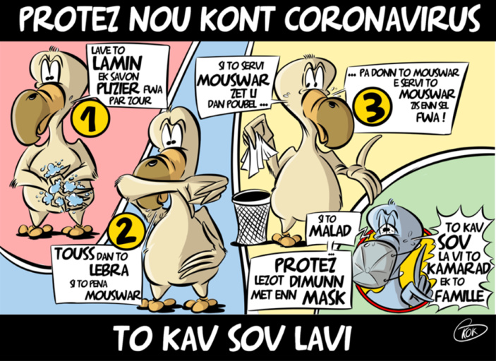 [KOK] Le dessin du jour : Protez Nou Kont Coronavirus