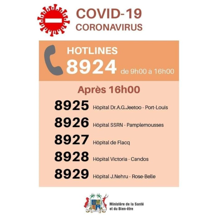 Coronavirus COVID-19: Les numéros à votre disposition et les bons gestes à adopter