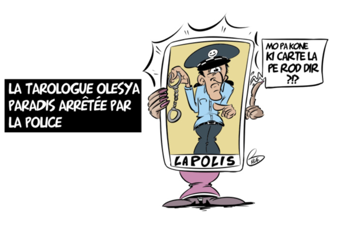 L'actualité vu par KOK : La tarologue Olesya Paradis arrêtée par la police