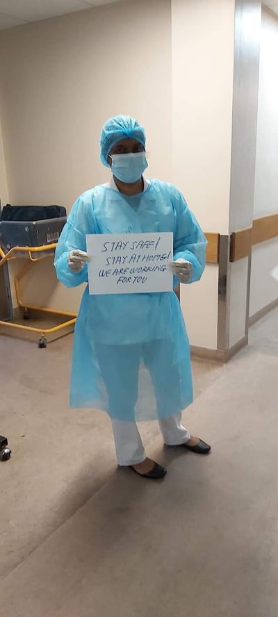 📷 Covid-19 : Le personnel de l'hôpital Dr A.G Jeetoo a un message pour vous