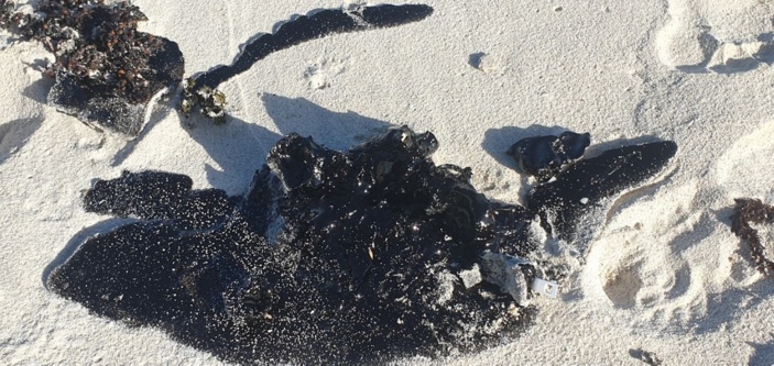 [Vidéo] Démantèlement de la poupe du Wakashio : de l'hydrocarbure observé sur la plage de Pointe d'Esny