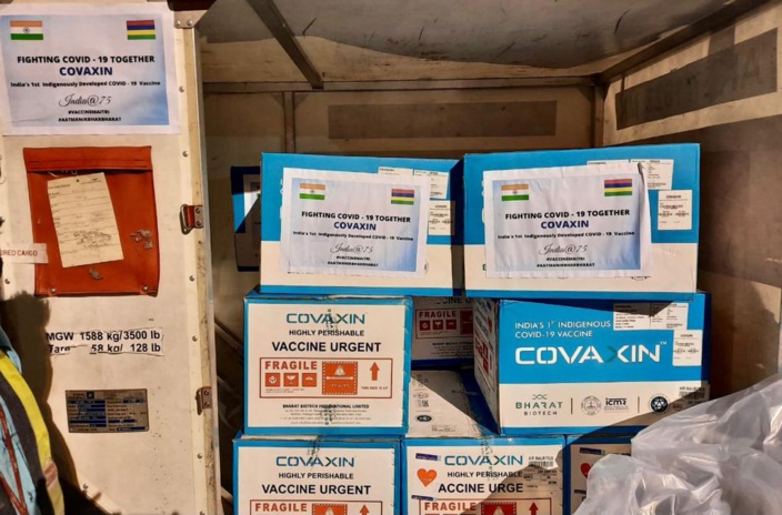 L'île Maurice reçoit 200 000 doses de Covaxin en provenance de l’Inde, un vaccin non homologué par l'OMS