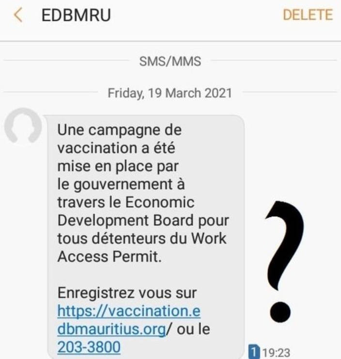 Vaccination contre la covid: Rezistans ek Alternativ dénonce les messages abusifs de l'Economic Development Board