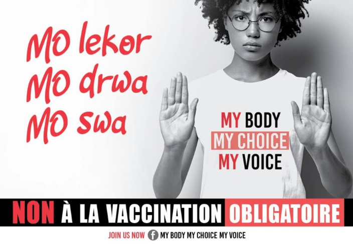Vaccination obligatoire à l'île Maurice : Le mouvement My Body My Choice My Voice fait de la résistance