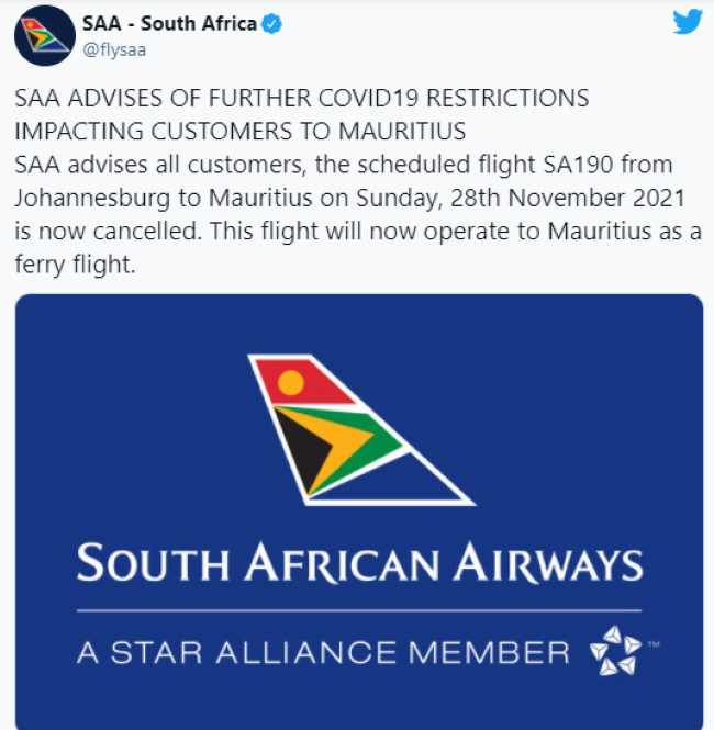 [Vidéo] Johannesburg : La SAA prévoit un vol de rapatriement pour les citoyens sud-africains bloqués à Maurice.