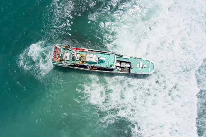 L’utilisation de drones est interdite autour des navires de pêche échoués