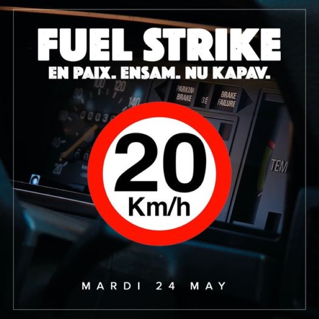 «Fuel Strike » : Linion Pep Morisien invite les automobilistes à rouler à 20 km/h ce lundi