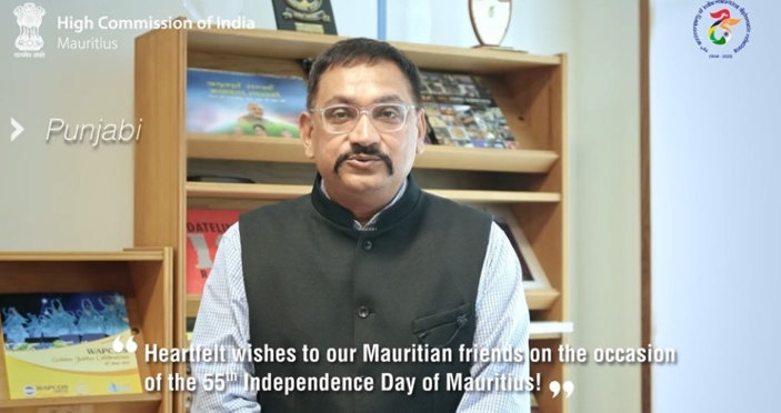 Vidéo- Fête de l'indépendance : Le diplomate indien, Navin Gulati adresse ses voeux en Punjabi