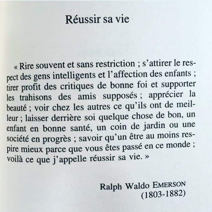 Citation : Ralph Waldo Emerson, essayiste, philosophe et poète américain