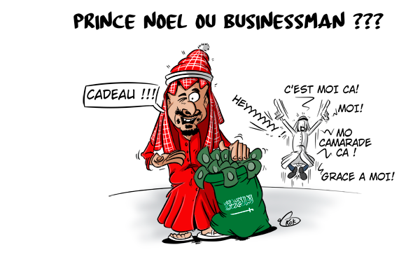 [KOK] Le dessin du jour : Le Prince saoudien en père Noël
