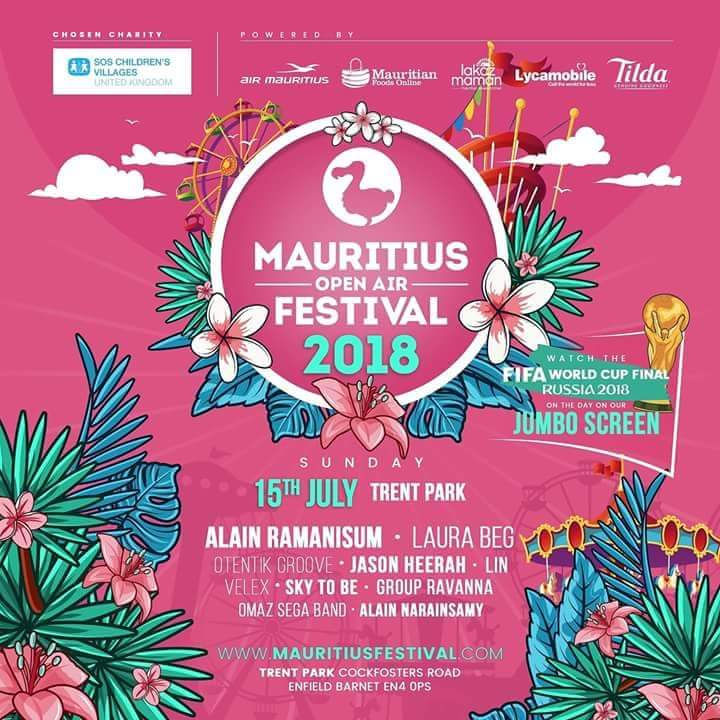 Le Mauritian Open Air Festival (MOAF) ce dimanche à Londres