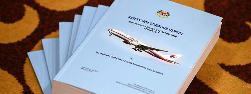 DISPARITION DU VOL MH370 : UN RAPPORT D'ENQUETE FINAL A ETE PUBLIÉ CE LUNDI 30 JUILLET