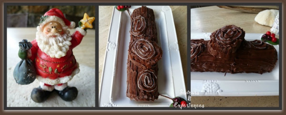 La recette d'Emmanuelle : La Bûche de Noël Chocolat Marron sans Beurre
