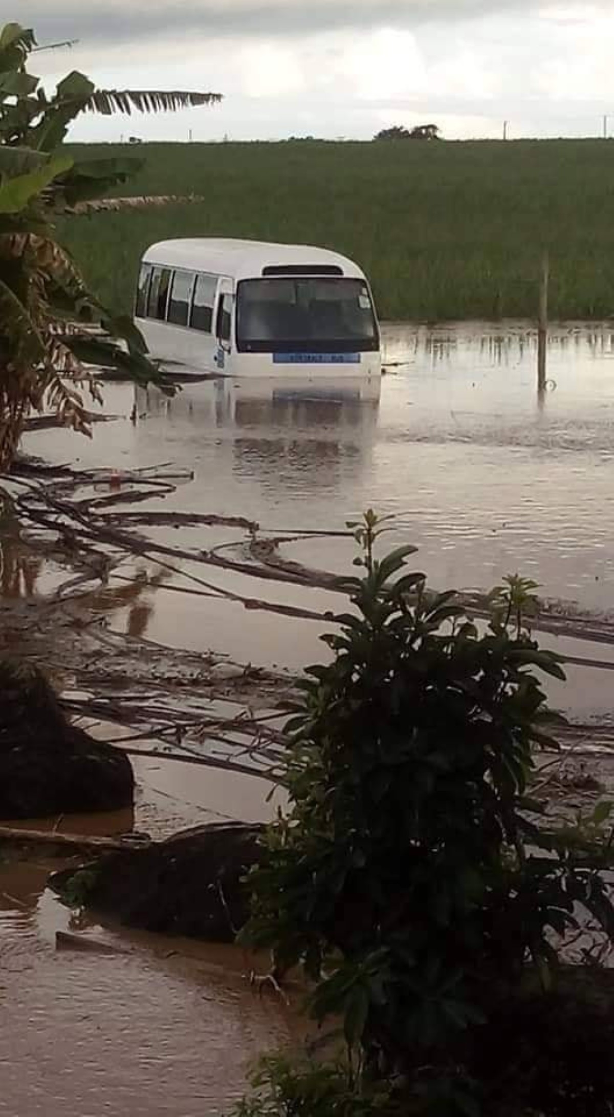 Inondation à Pamplemousses 10 décembre 2018.