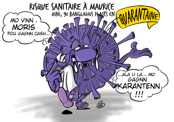 L'actualité vu par KOK : H1N1, Risque sanitaire à Maurice