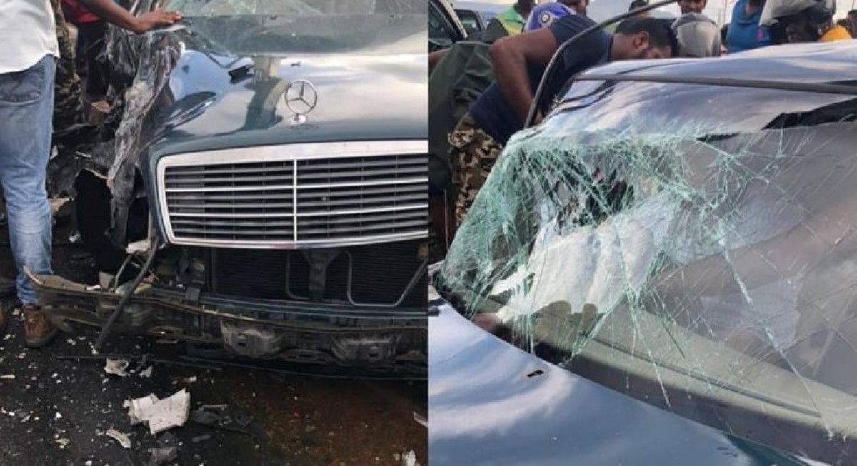 Accident à Cascavelles : Le chauffeur s'est retrouvé coincer dans son véhicule