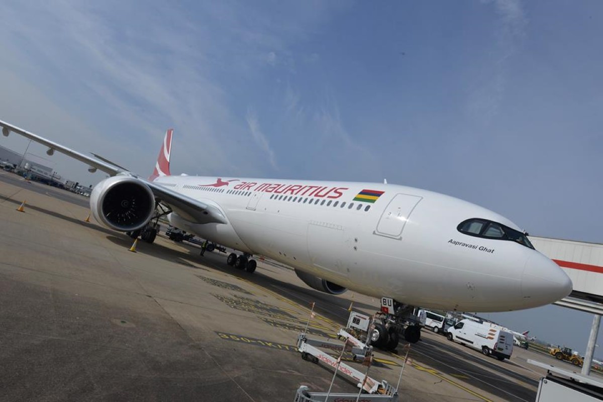 [Vidéo] L’A330-900neo, baptisé Aapravasi Ghat est arrivé à Maurice