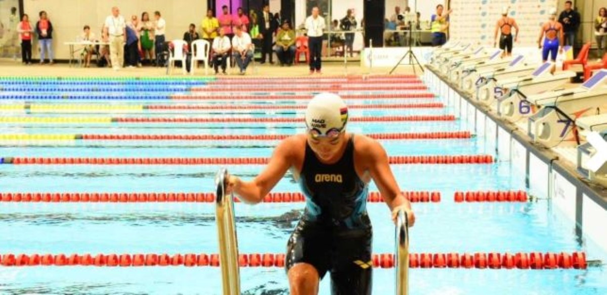 JIOI 2019- Natation :  Alicia Kok Shun 14 ans, décroche l'or au 100 m nage libre