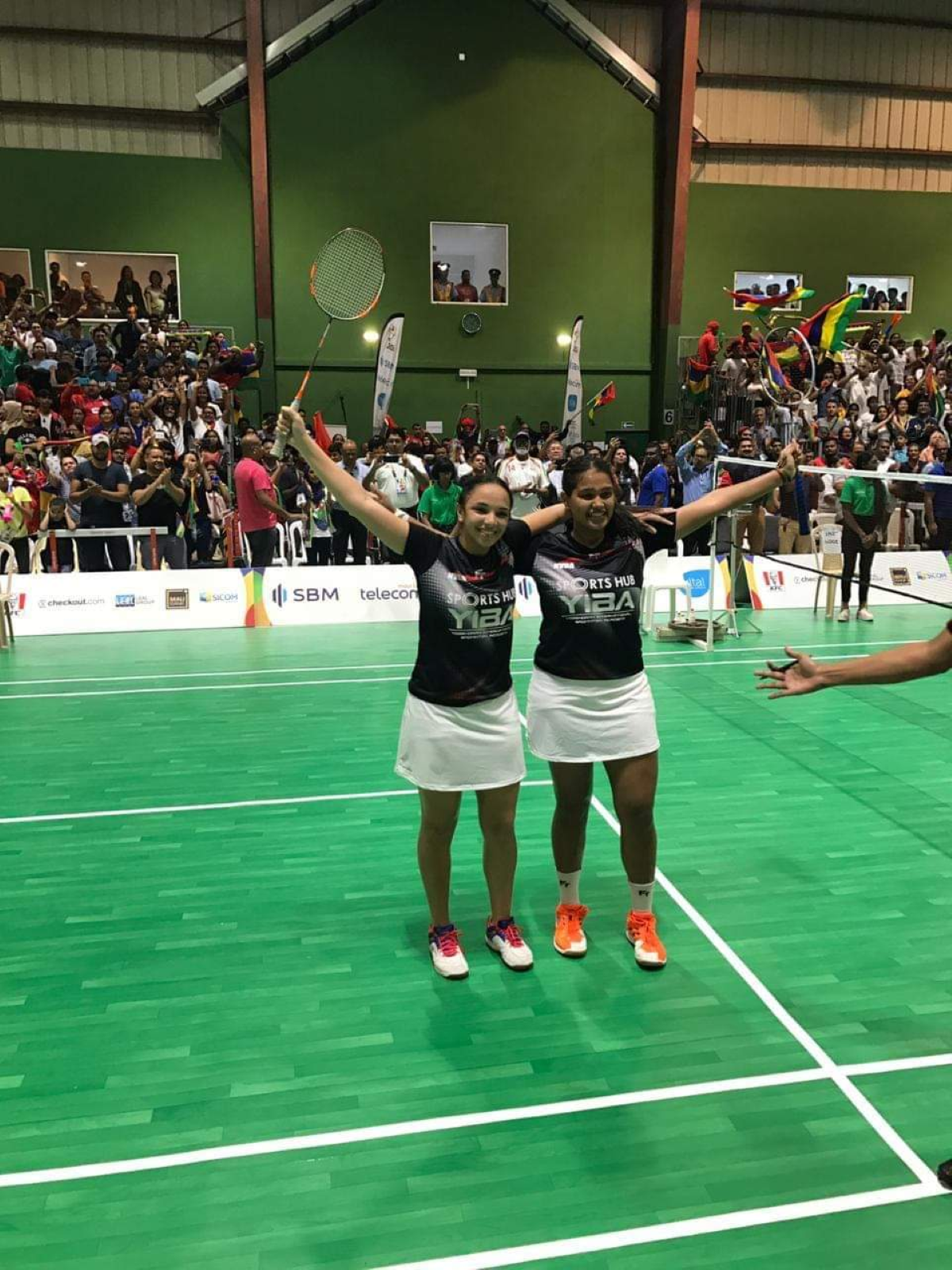 JIOI 2019- Badminton : Aurélie Allet - Kobita Dookhee remportent l'or en double dame