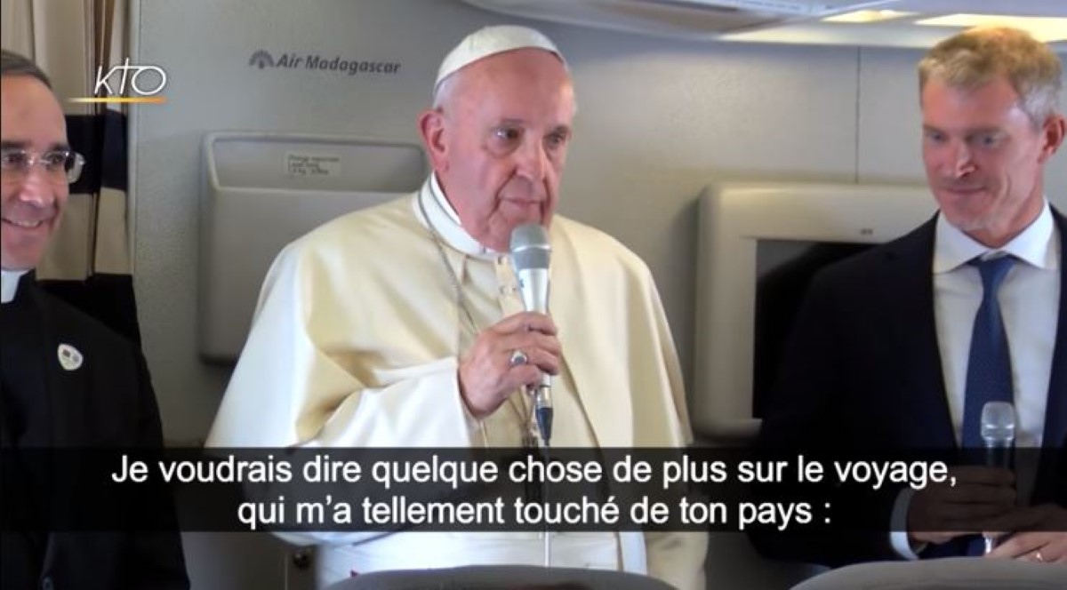 ▶️ Le pape François revient sur une anecdote lors de sa visite à l'île Maurice
