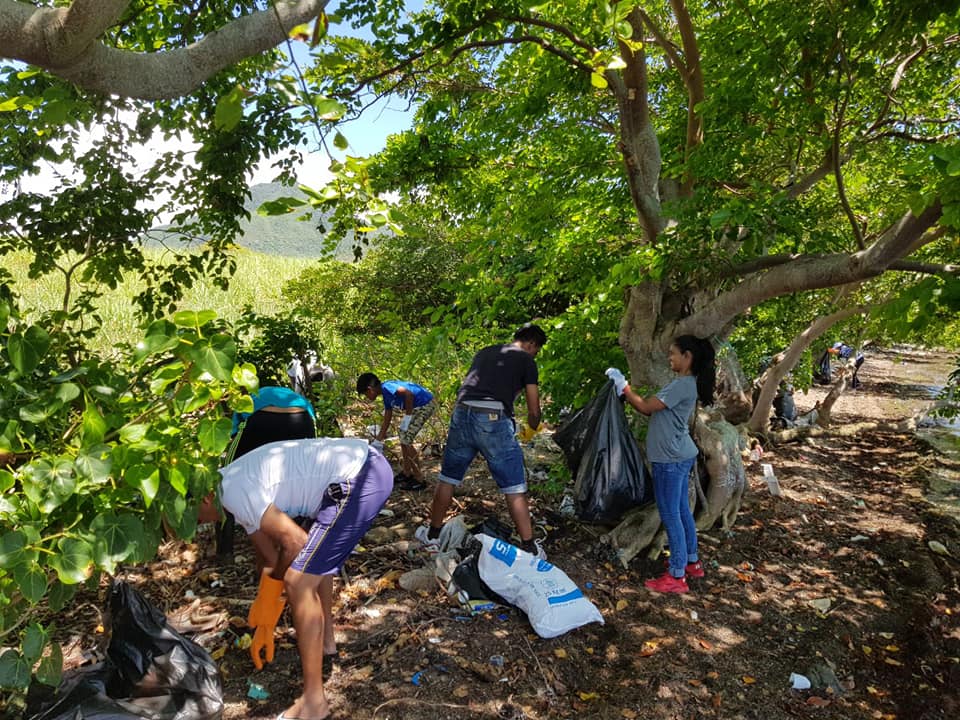 📷 Nettoyage du site Bambous Virieux par des bénévoles : Un camion de cinq tonnes et 60 sacs poubelles remplis de plastique et d'ordures ménagers