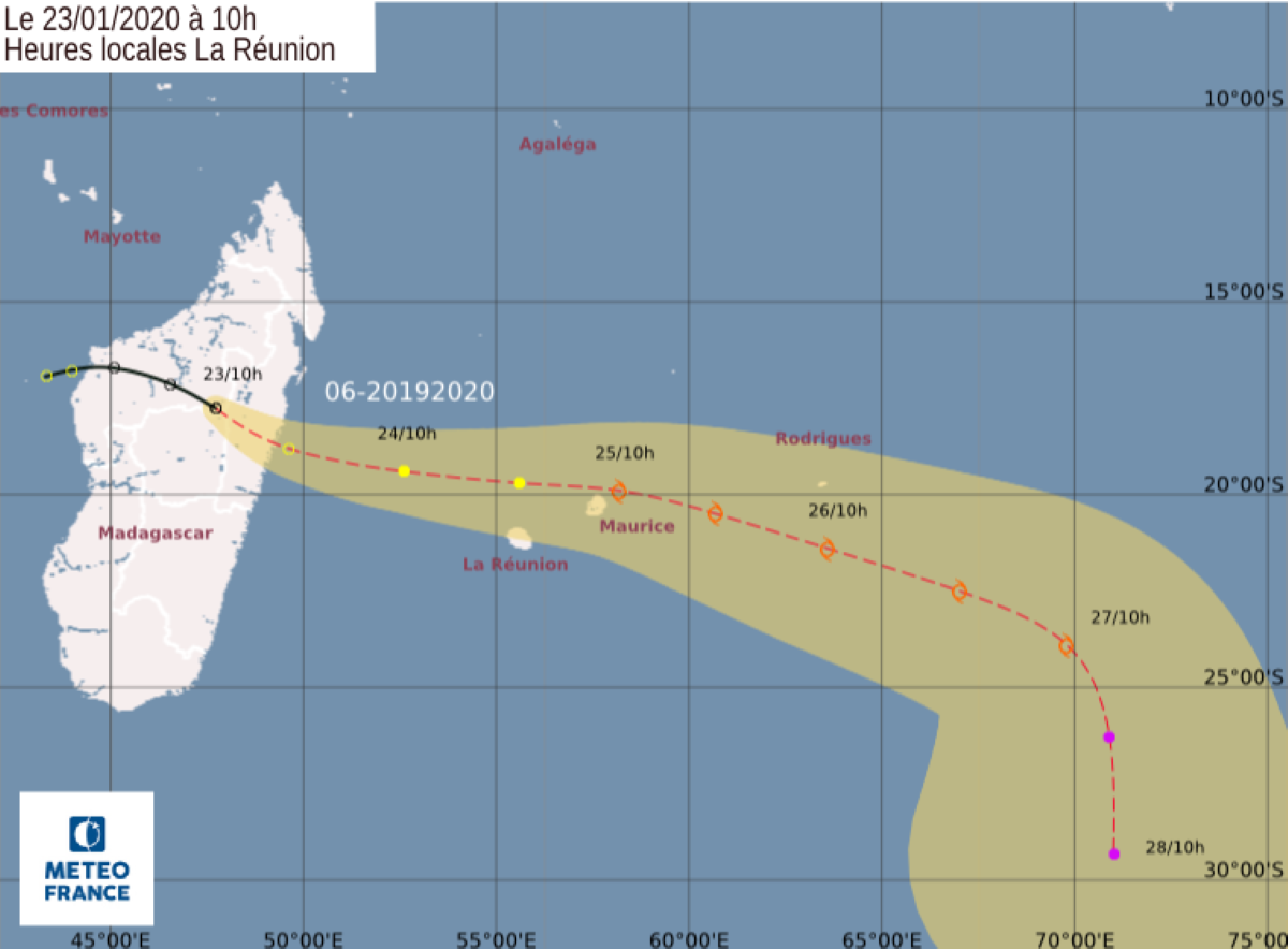 Futur DIANE : Un avertissement de cyclone de classe I est en vigueur à Maurice