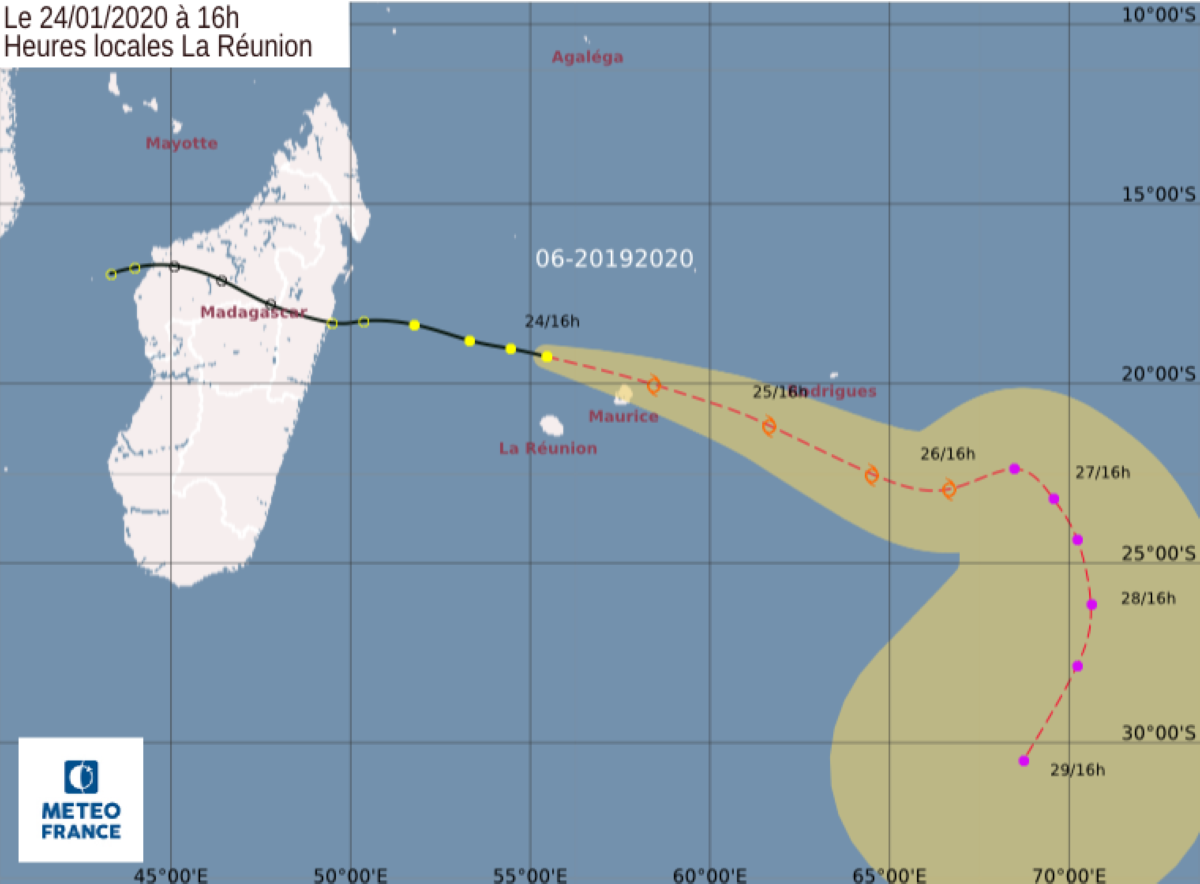 Un avertissement de cyclone de classe I est en vigueur à Rodrigues