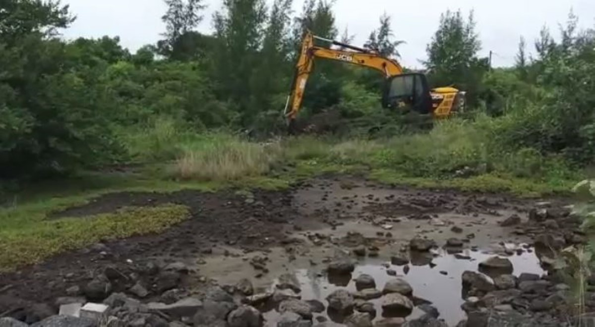 ▶️ Destruction d'un site unique à Grand-Gaube en cours