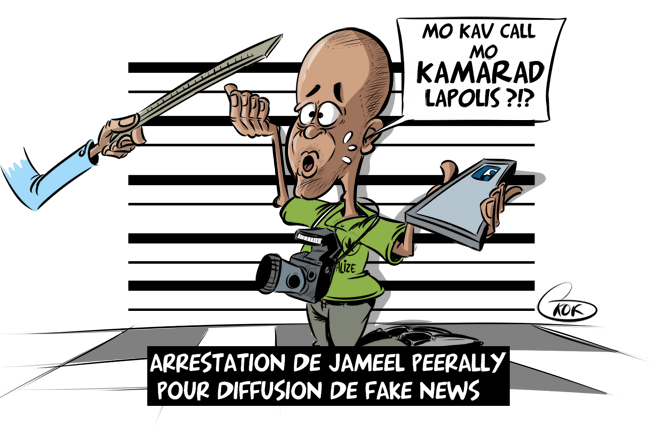 [KOK] Le dessin du jour : Arrestation pour diffusion de Fake News