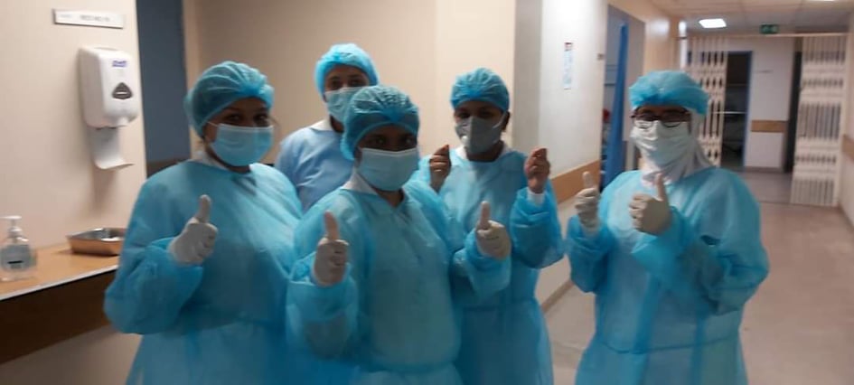 📷 Covid-19 : Le personnel de l'hôpital Dr A.G Jeetoo a un message pour vous