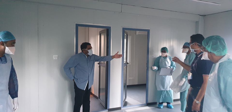 📷 L'hôpital Wellkin aménage une unité pour recevoir des patients suspectés du Covid-19