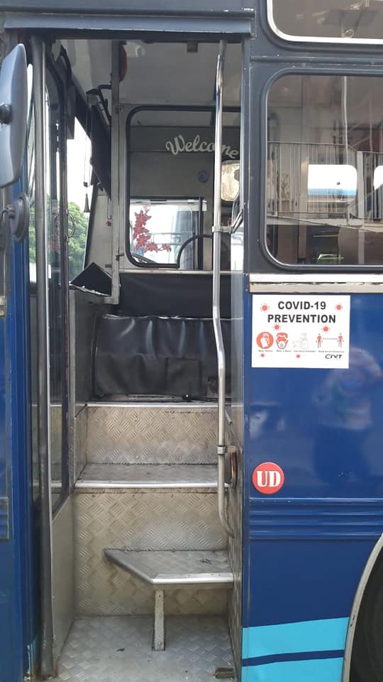 📷 Covid-19 : Un autocollant indiquera aux passagers où ne pas s’asseoir dans les autobus de la CNT